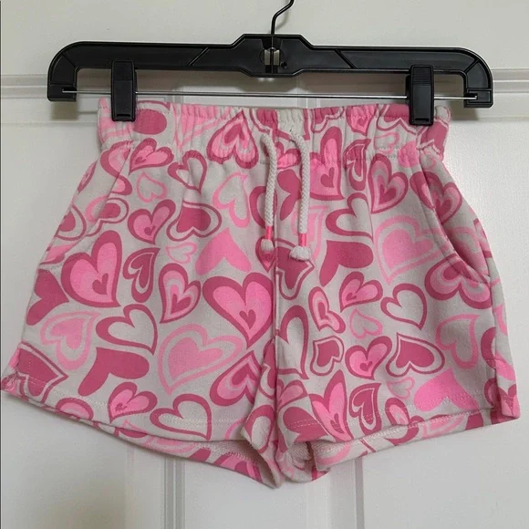 Zara | Cream Pink Hearts Top and Shorts Set | 10 - Picture 4 of 13